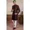 Maroon Velvet Embroidery Designer Readymade Mens Indo Western - 9279186518
