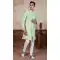 Sea Green Silk Embroidery Designer Readymade Mens Indo Western - 9279186519