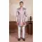 Lavender Pink Silk Embroidery Designer Readymade Mens Indo Western - 9279186525