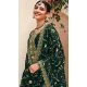 Georgette Embroidered Pakistani Style Palazzo Salwar Suit In Green - 9588188191