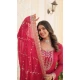 Georgette Sequins Work Function Wear Readymade Gown In Pink - 9602188272