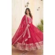 Georgette Sequins Work Function Wear Readymade Gown In Pink - 9602188272