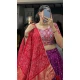 Rani Pink Tussar Silk Foil Printed Work Navratri Wear Chaniya Choli - 9667188691