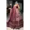 Tussar Silk Foil Printed Work Navratri Wear Chaniya Choli In Maroon - 9668188695