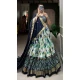 Tussar Silk Foil Printed Work Navratri Wear Chaniya Choli In Blue - 9668188698