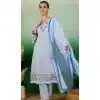 Cotton Embroidered Party Wear Readymade Salwar Kameez In Blue - 143167972