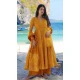 Maslin Digital Printed Festival Wear Readymade Salwar Kameez In Mustard - 143648260