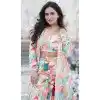 Cotton Multi Color Digital Printed Designer Readymade Palazzo Salwar Suit - 143688284