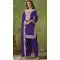 Purple Chanderi Embroidered Designer Wear Patiala Salwar Suit - 143898416