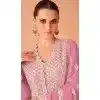 Pink Georgette Embroidered Anarkali Style Designer Plus Size Salwar Suit - 143908420