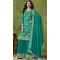Rama Green Dola Silk Embroidered Party Wear Palazzo Salwar Suit - 144218615