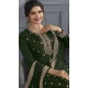 Green Dola Silk Embroidered Prachi Desai Palazzo Suit - 144939098