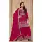 Pink Chinon Embroidered Designer Palazzo Salwar Kameez - 145079180