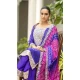 Purple Chinon Embroidery Work Party Wear Palazzo Salwar Suit - 145439381