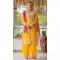 Yellow Chinon Embroidery Work Party Wear Palazzo Salwar Suit - 145439382