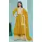 Mustard Georgette Embroidered Party Wear Palazzo Salwar Kameez - 145549448