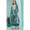 Teal Georgette Embroidered Party Wear Palazzo Salwar Kameez - 145549450