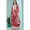 Rust Georgette Embroidered Party Wear Palazzo Salwar Kameez - 145549451