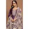Lavender Art Silk Embroidered Anarkali Style Designer Plus Size Salwar Suit - 145979704