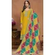 Chinon Embroidered Party Wear Designer Salwar Suit In Yellow - 146279888