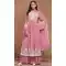 Pink Faux Georgette Embroidered Designer Sharara Suit - 146661114