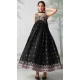 Georgette Sequence Embroidered Designer Salwar Suit In Black - 146691130