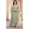 Green Georgette Embroidered Prachi Desai Plus Size Salwar Suit - 146711137