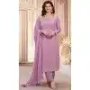 Purple Georgette Embroidered Prachi Desai Plus Size Salwar Suit - 146711140