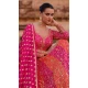 Pink Georgette Embroidery Work Anarkali Style Salwar Suit - 146801191