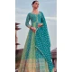 Sky Blue Color Georgette Embroidery Work Anarkali Style Salwar Suit - 146801192