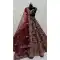Maroon Velvet Sequence Embroidered Wedding Wear Lehenga Choli - 146931245