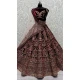 Maroon Velvet Sequence Embroidered Wedding Wear Lehenga Choli - 146931245