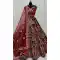 Velvet Sequence Embroidered Maroon Wedding Wear Lehenga Choli - 146931249