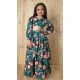 Green Chinon Digital Printed Kids Girls Readymade Lehenga Choli - 147291473