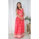 Pink Chinon Digital Printed Kids Girls Readymade Lehenga Choli - 147291477