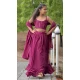 Wine Faux Georgette Digital Printed Kids Girls Readymade Lehenga Choli - 147291479
