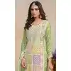 Organza Embroidered Party Wear Designer Plus Size Salwar Suit In Green - 147541654