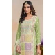 Organza Embroidered Party Wear Designer Salwar Suit In Green - 147541654