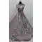 Gadwal Silk Thread Embroidered Wedding Lehenga Choli In Grey - 147731760