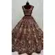 Maroon Velvet Thread Work Wedding Wear Designer Lehenga Choli - 147741764