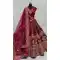 Pink Velvet Thread Work Wedding Wear Designer Lehenga Choli - 147741768