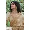 Tissue Silk Embroidered Wedding Wear Plus Size Saree In Beige - 147861846