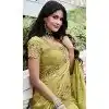 Yellow Tissue Silk Embroidered Wedding Wear Plus Size Saree - 147861854