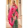 Green Silk Patola Printed Traditional Party Wear Plus Size Saree - 147871862