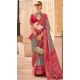 Silk Patola Printed Traditional Party Wear Saree In Grey - 147871863
