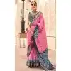 Silk Patola Printed Traditional Party Wear Plus Size Saree In Pink  - 147871865