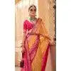 Yellow Silk Patola Printed Traditional Party Wear Plus Size Saree - 147871866
