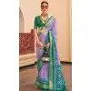 Purple Silk Patola Printed Traditional Party Wear Plus Size Saree - 147871868