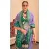 Purple Silk Patola Printed Traditional Party Wear Plus Size Saree - 147871868