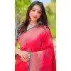 Plus Size Soft Silk Meenakari Work Party Wear Saree In Pink - 147911890